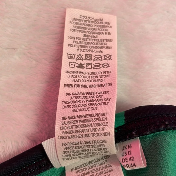 Boden Green & Blue Polka Dot Fold Over Bikini Bottoms - Picture 4 of 6